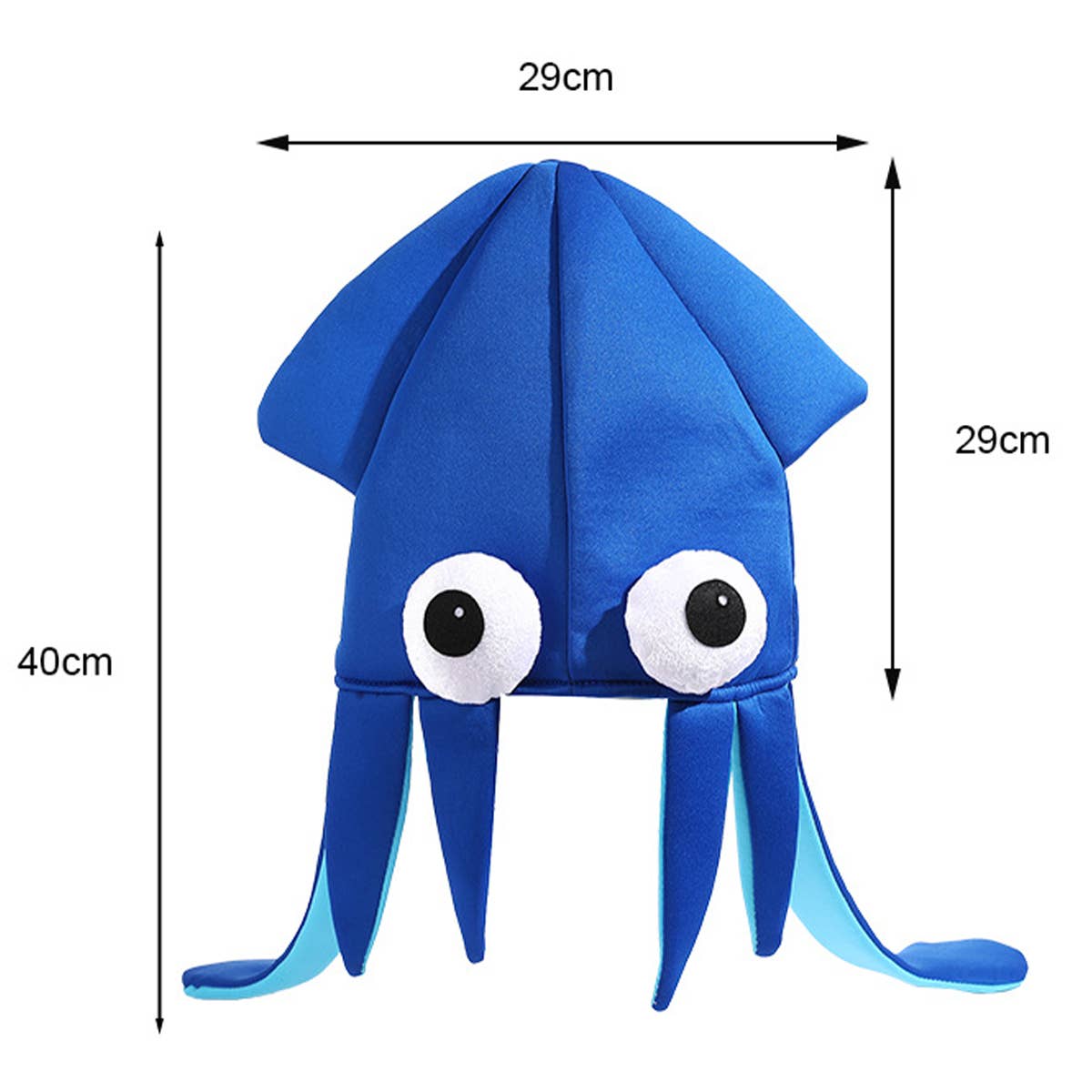 CWAH4045_SHOW PARTY SQUID CUTTLEFISH OCTOPUS FUNNY HAT