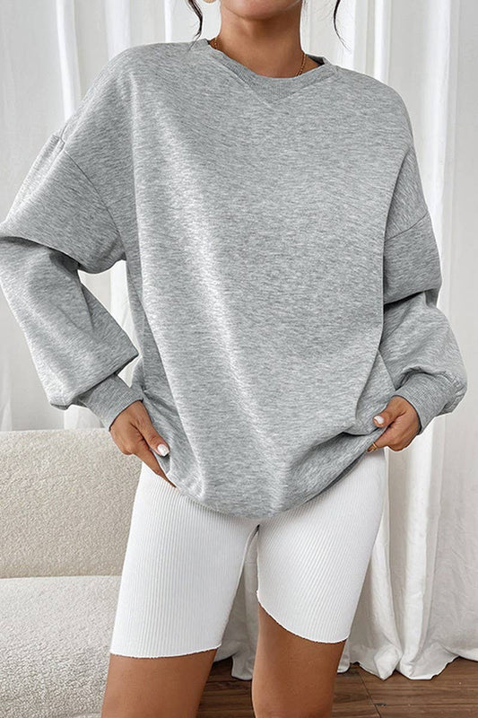 CWTBLL3718_AUTUMN AND WINTER LOOSE CASUAL PULLOVER SWEATSHIR