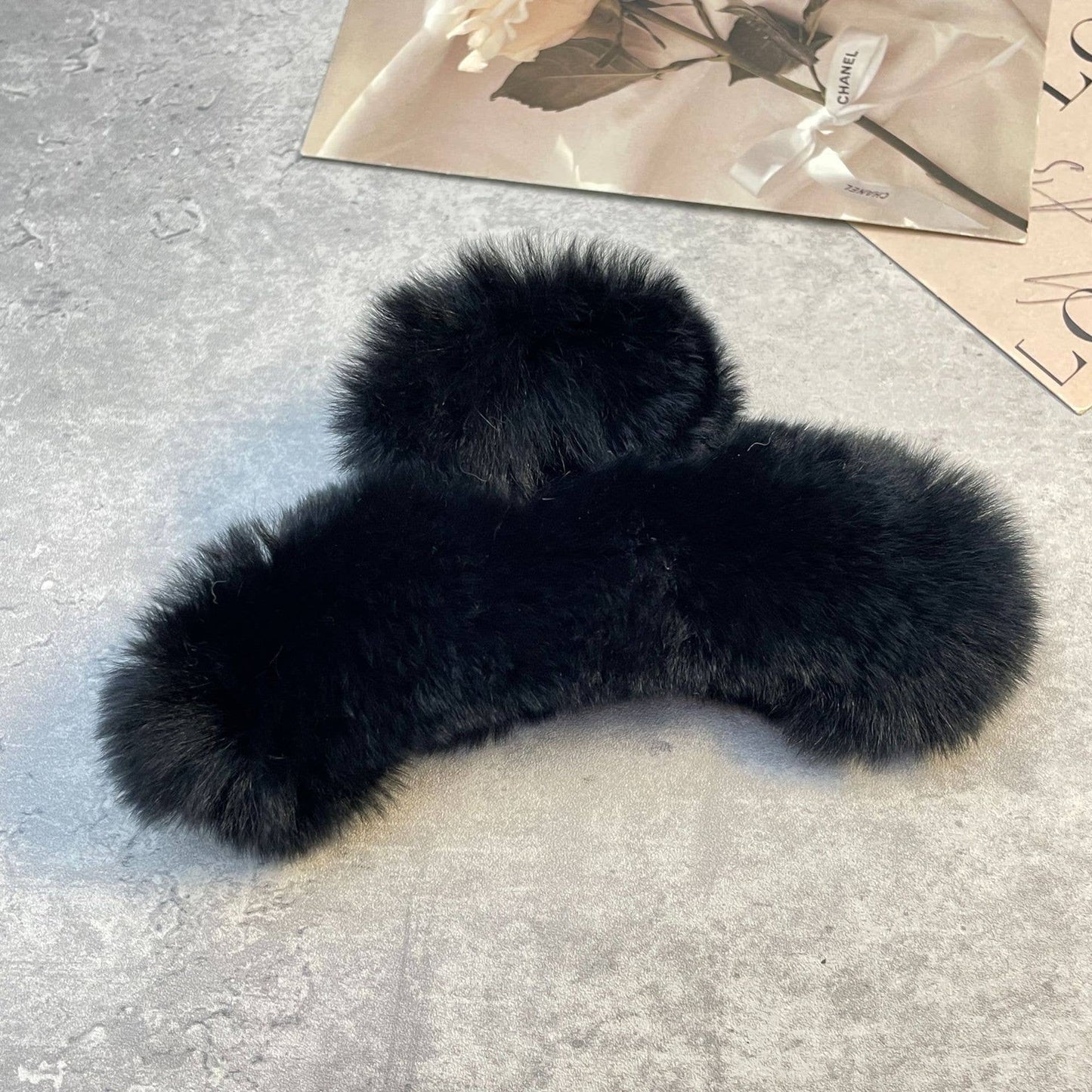 Rex Rabbit Fur Claws - Elegant Mixed Color Clips