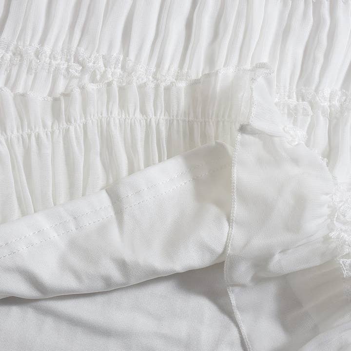 Backless pleated striped personalized dress