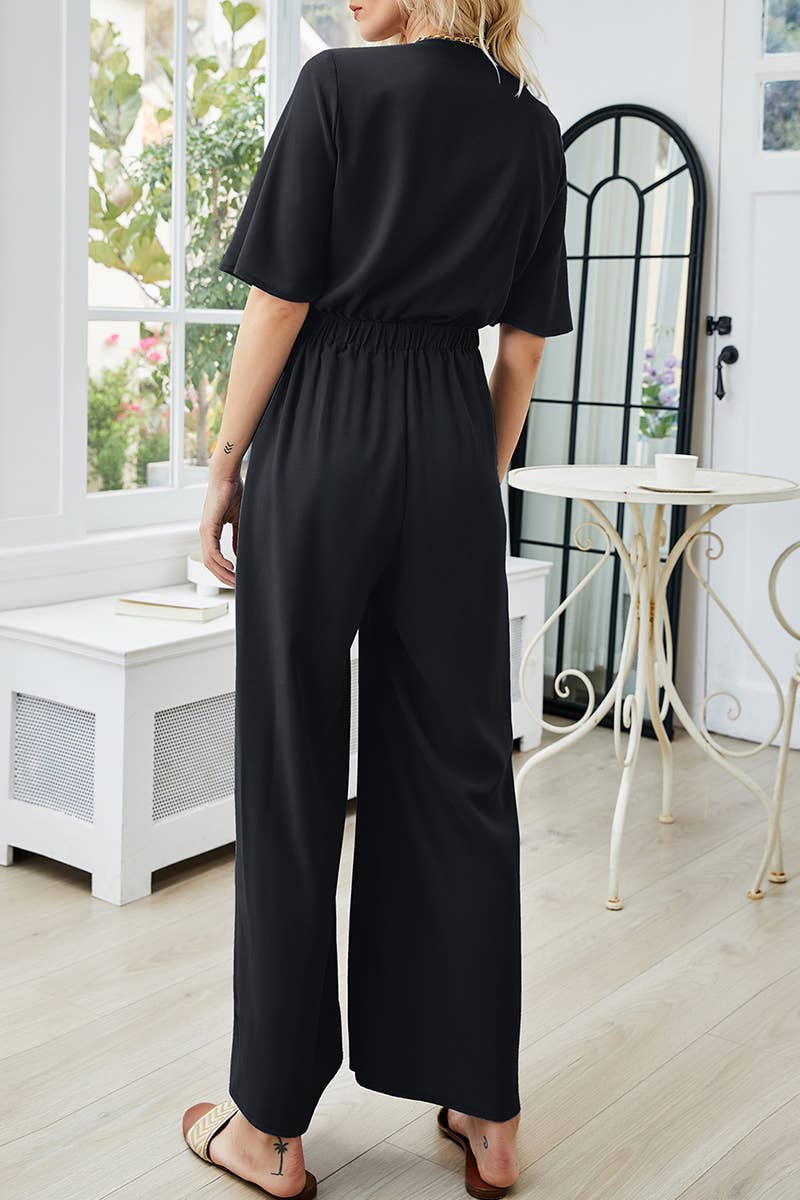 CWSS1174_SUMMER SEXY V-NECK LEISURE SUIT