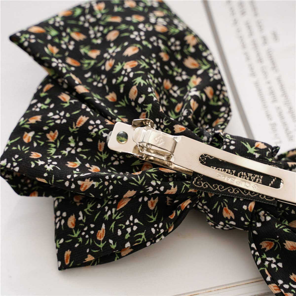NEW THREE-LAYER KNOTTED LARGE BOW HAIRPIN_CWAHA0852
