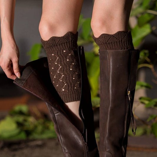 WARM BALLET LEGGINGS HIGH ELASTIC STACKED SOCKS