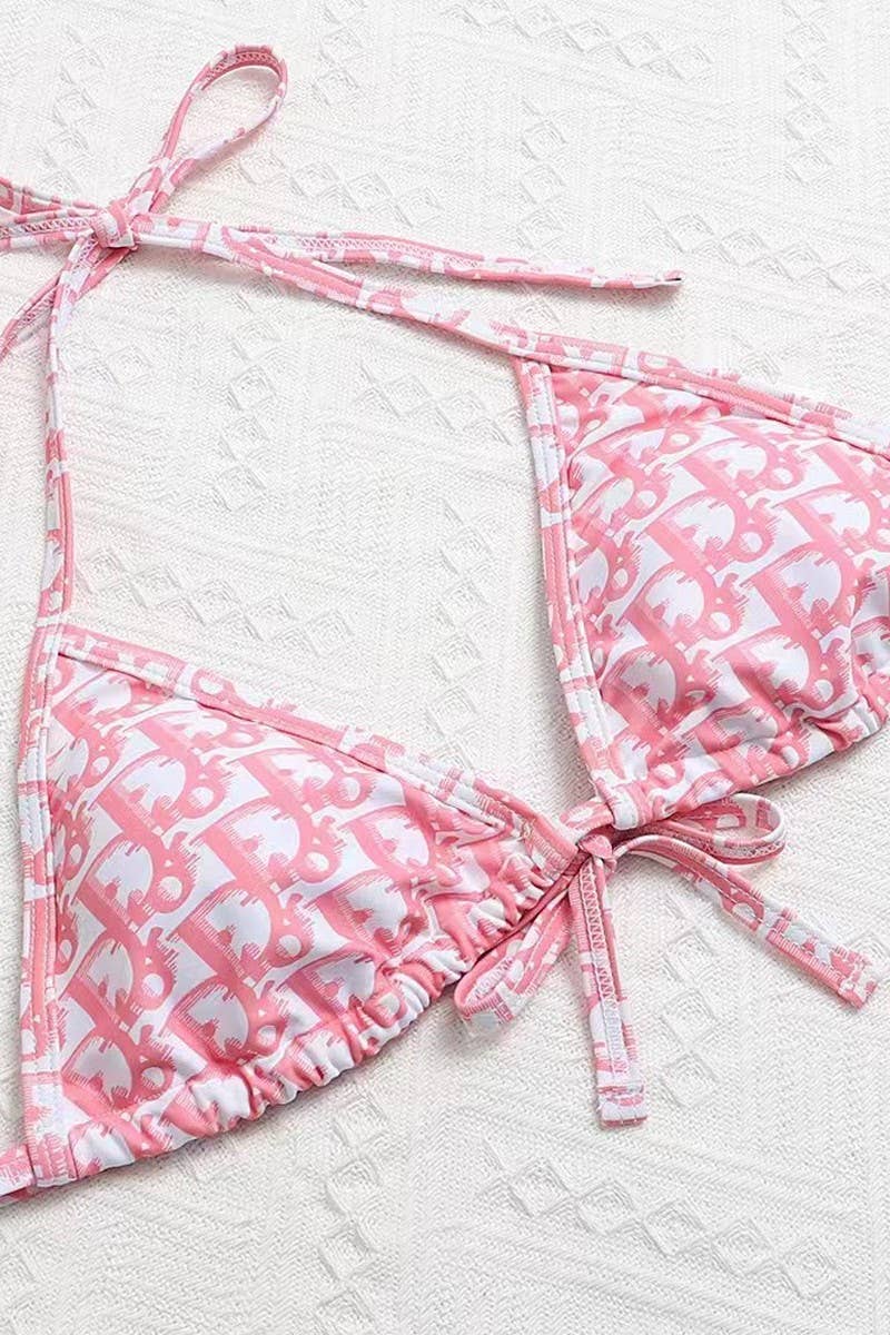 CWMW0346_LETTERING BIKINI TWO-PIECE DRAWSTRING SET