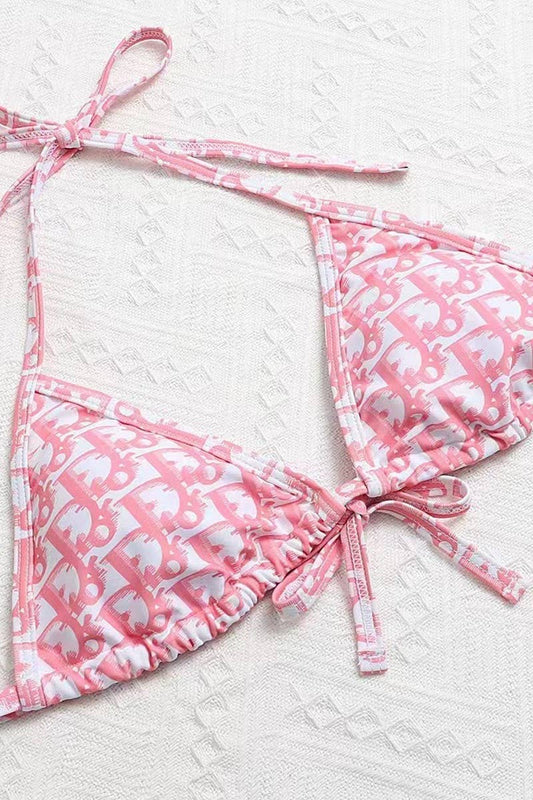 CWMW0346_LETTERING BIKINI TWO-PIECE DRAWSTRING SET