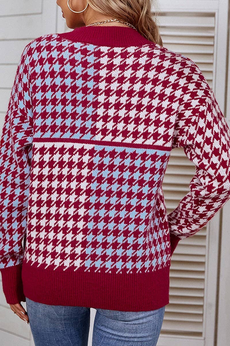 CWOSWL1717_Crew Neck Long Sleeve Pullover Sweater