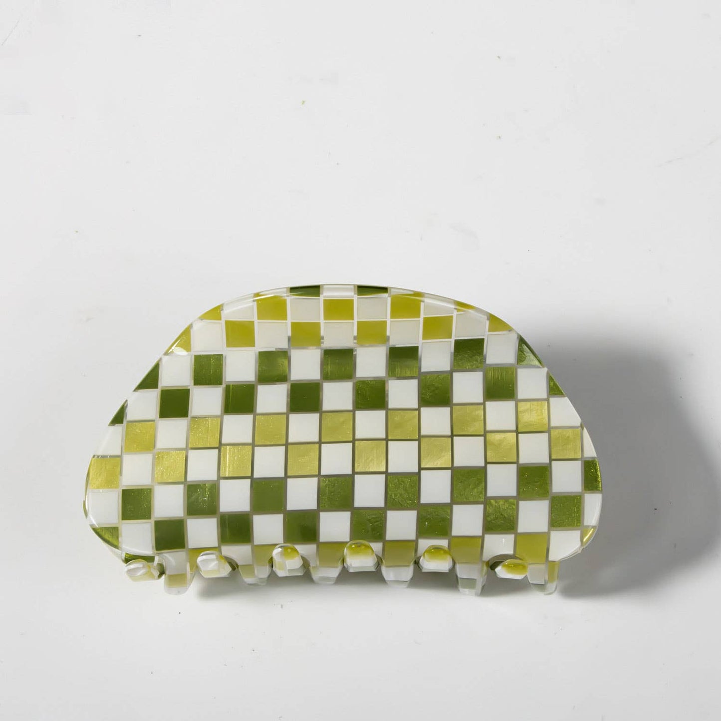 3.1in Mini Plaid Claw Clip for Hair Back Head Use_CWAHA0326