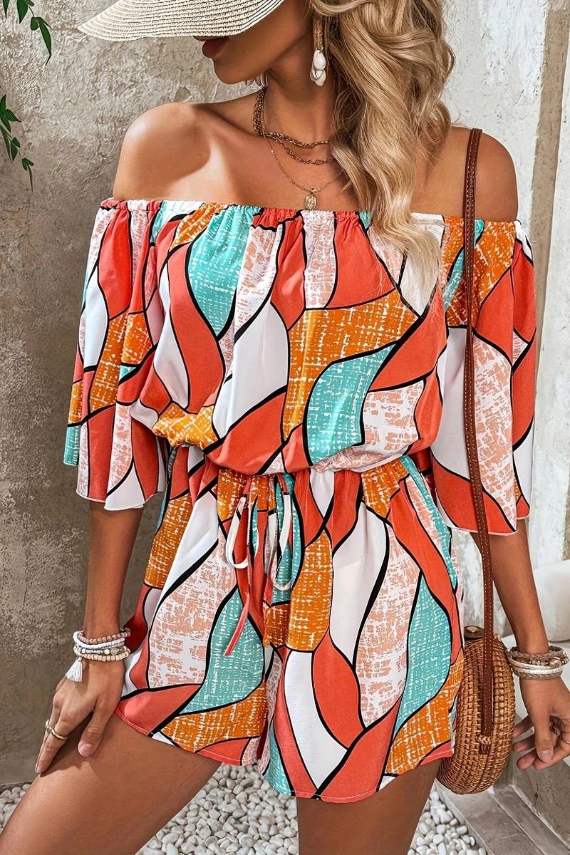 CWDSD10510_ELEGANT GEOMETRIC PRINT JUMPSUIT