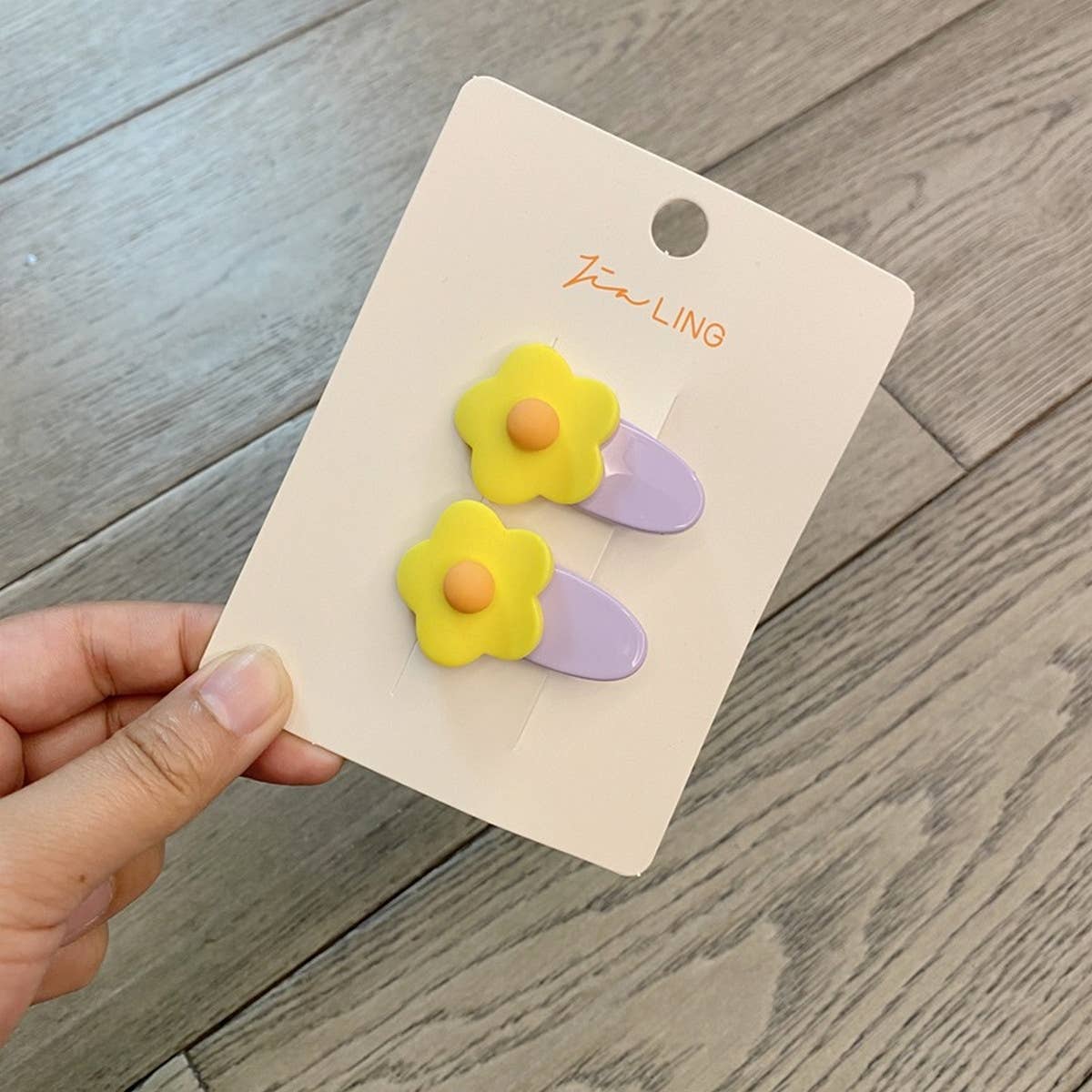 2024 NEW CHILDREN'S FLOWER OVAL HAIRPIN_CWAHA1819