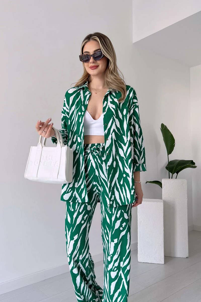 CWSS1062_SPRING WOMEN'S FASHION CASUAL TWO-PIECE SUIT