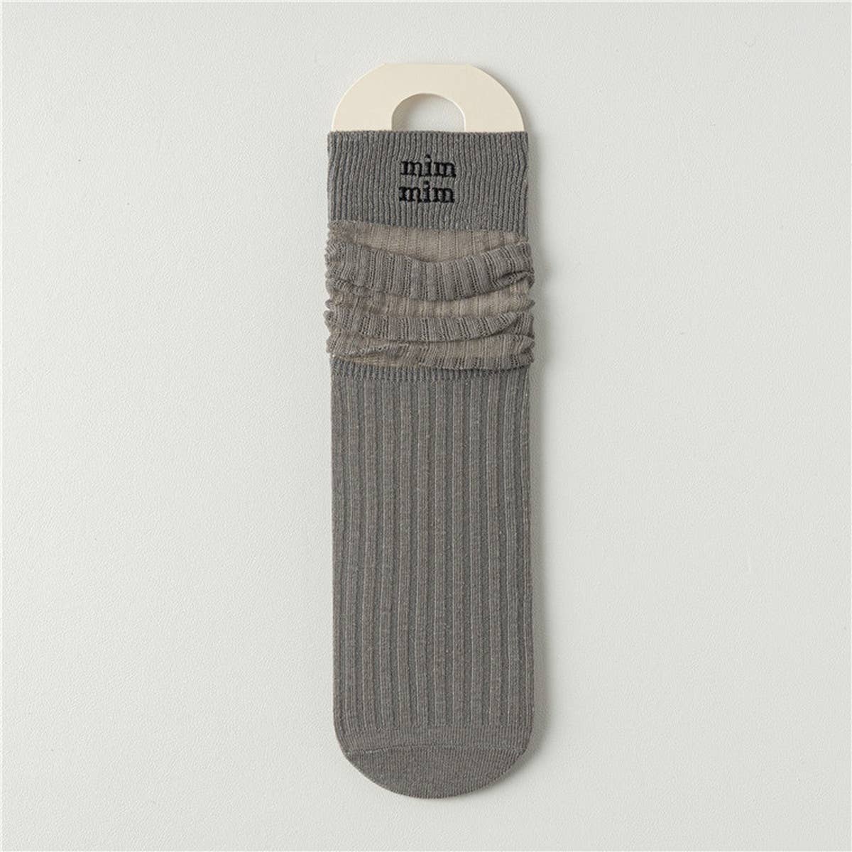BREATHABLE MESH MID-LENGTH COTTON SOCKS_CWMS0646