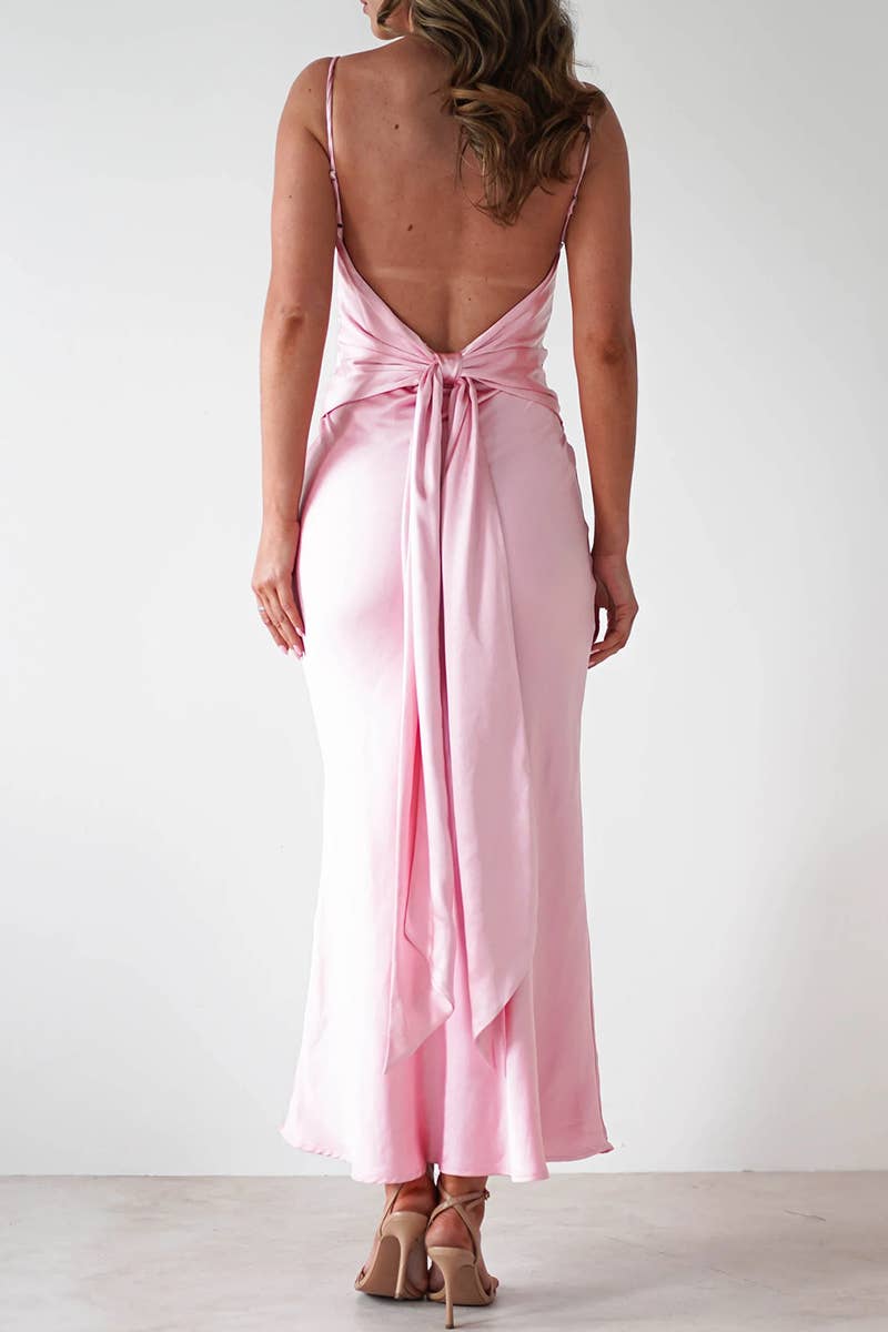 CWDHL0931_SEXY SUSPENDER FASHIONABLE BACKLESS DRESS