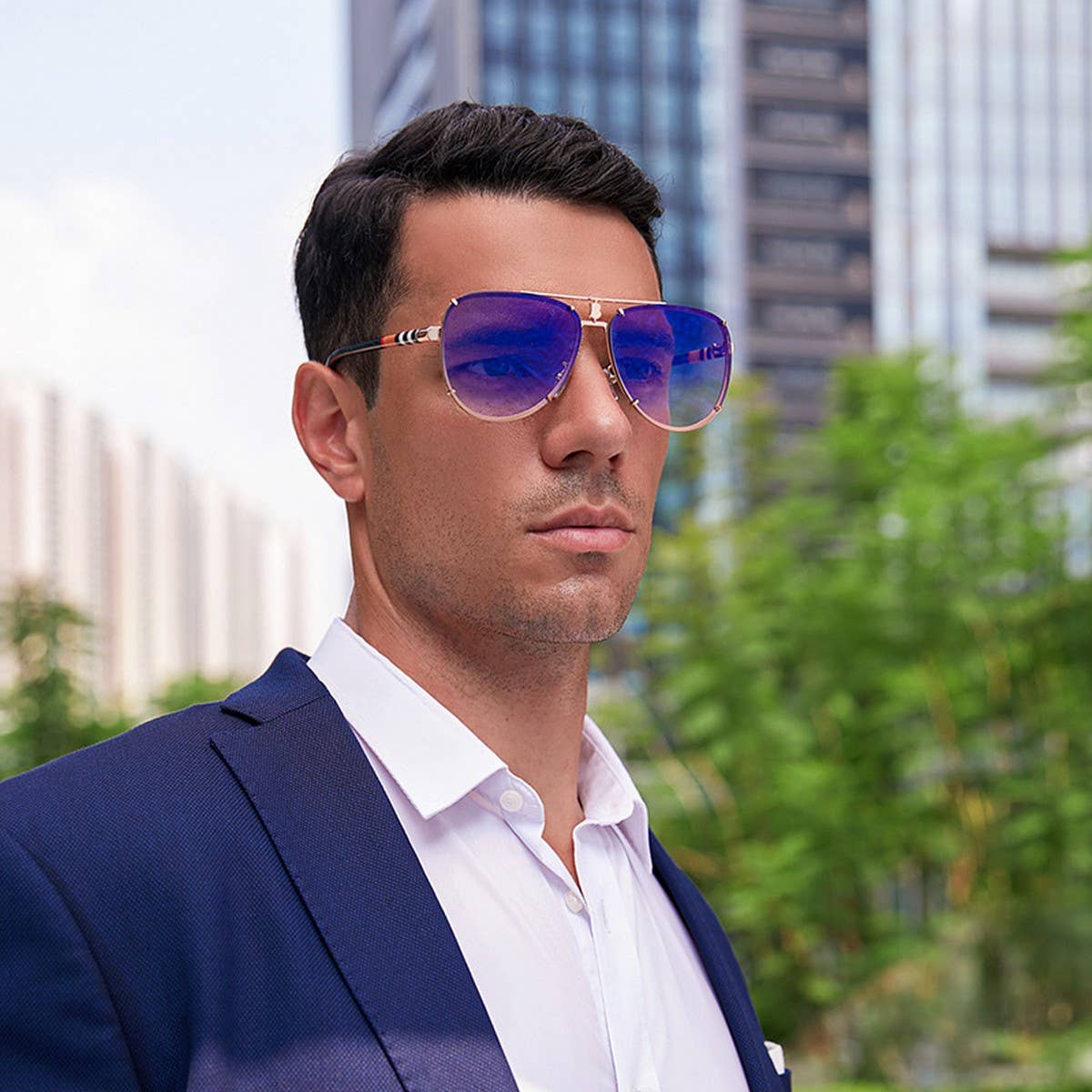 RETRO DOUBLE BEAM TOAD FASHION SUNGLASSES_CWASG0583