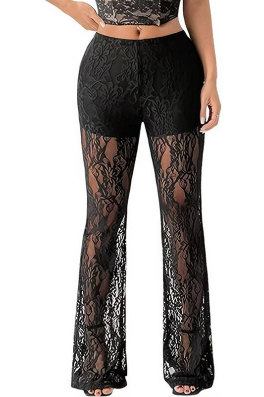 CWBLP1789_LACE DOUBLE LAYER SEMI-TRANSPARENT WIDE LEG PANTS