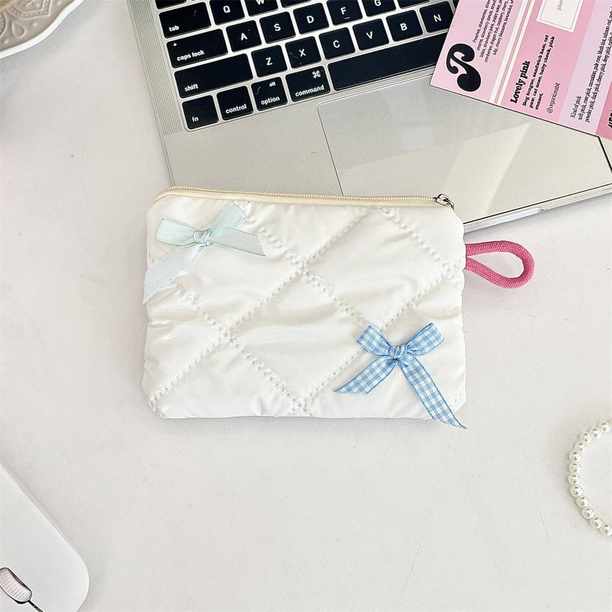 CWAB5787_SHINY BOW PORTABLE STORAGE BAG