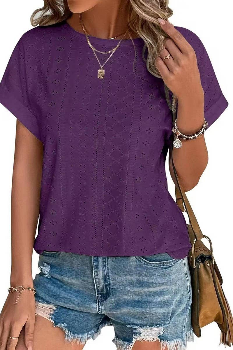 CWTTS1321_SUMMER NEW ROUND NECK LOOSE SHORT SLEEVE T-SHIRT