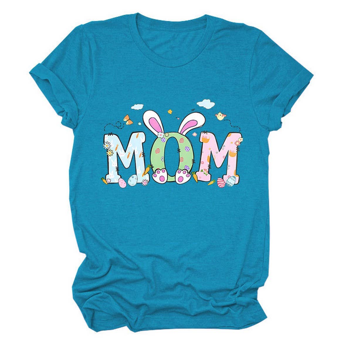 EASTER PERSONALITY FUN PRINTED SHORT SLEEVE TEES_CWTTS0783