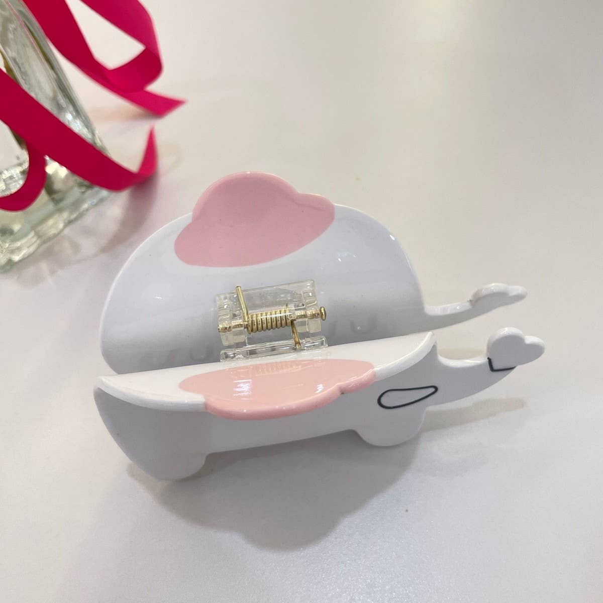 CWAHA1542_CARTOON ELEPHANT HAIR CLAW CLIP