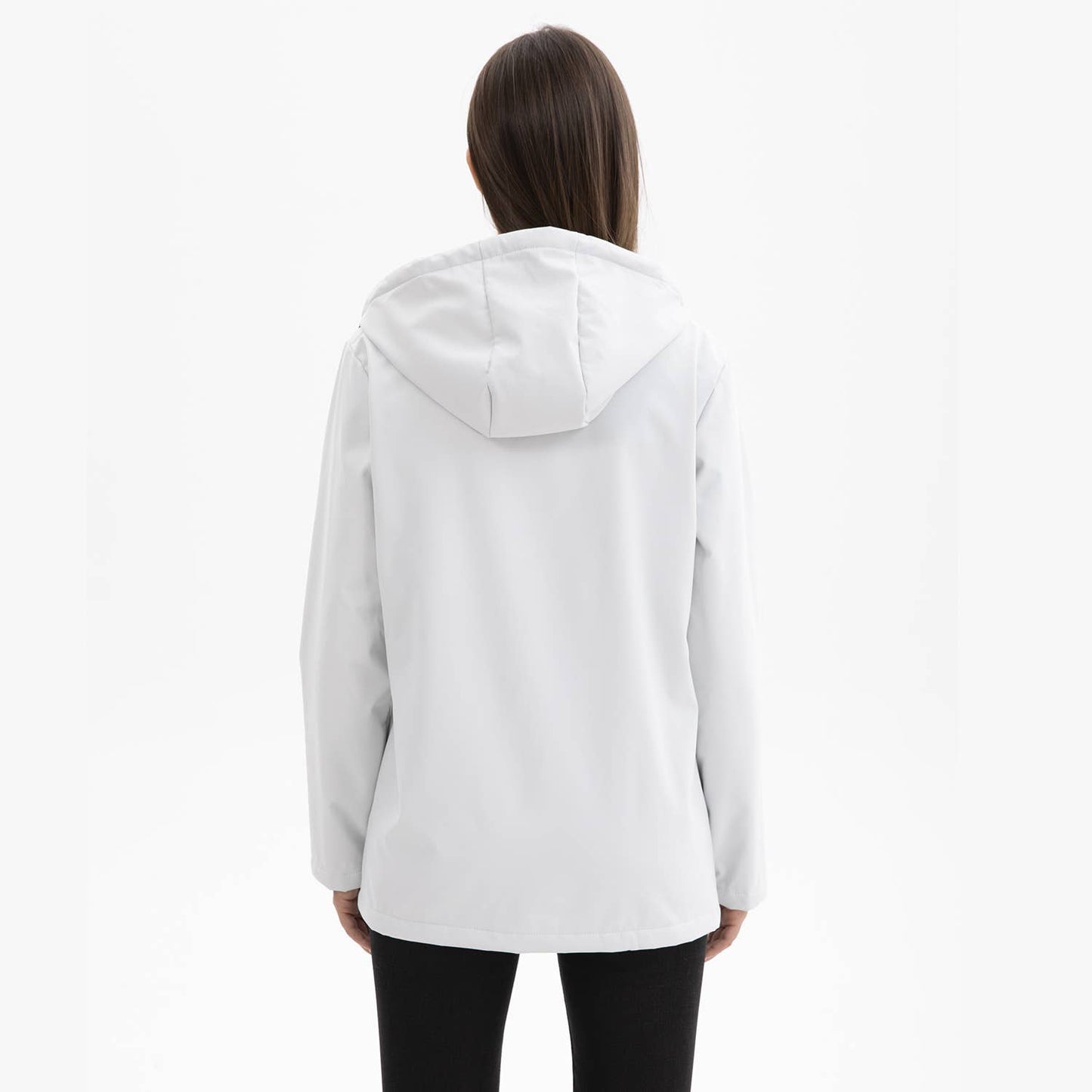 Composite fleece waterproof hooded jacket