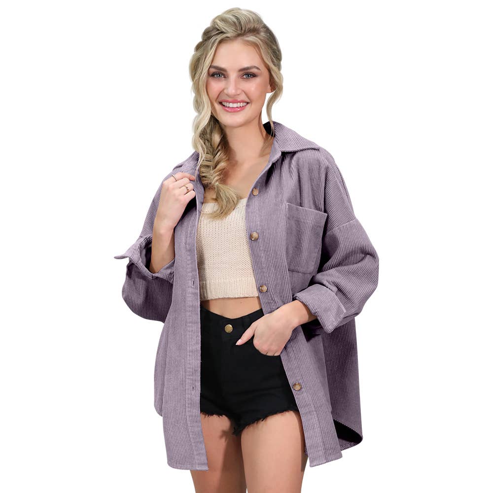 CWOJA700_LOOSE FIT CORDUROY SHIRTS JACKET