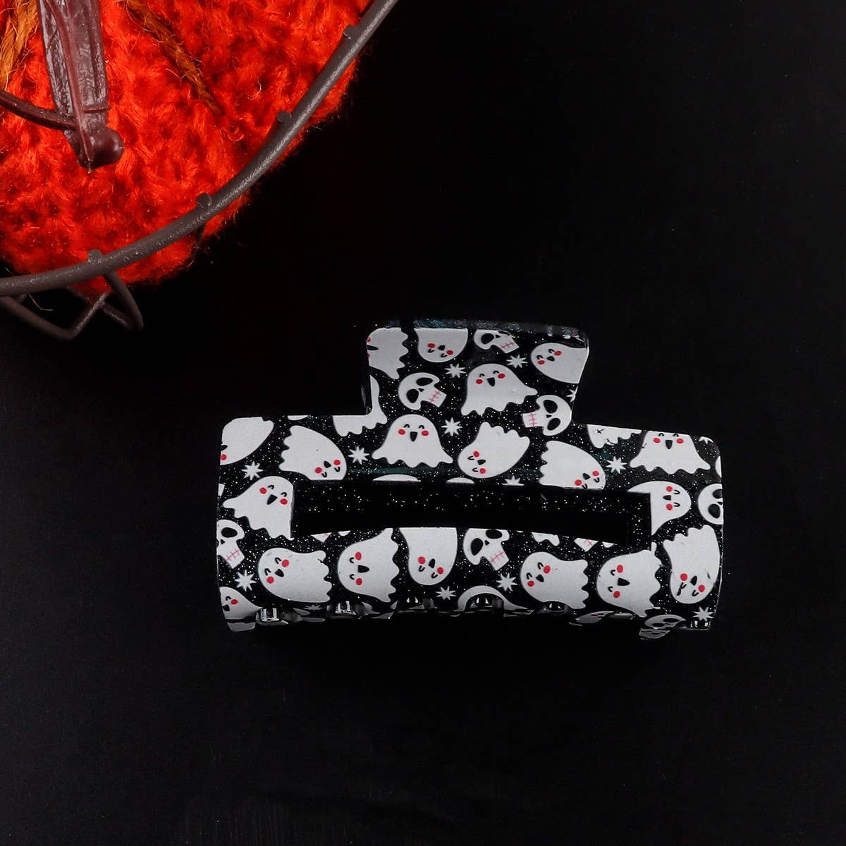 CWAHA1618_HALLOWEEN FUN RECTANGLE HAIR CLAW CLIP