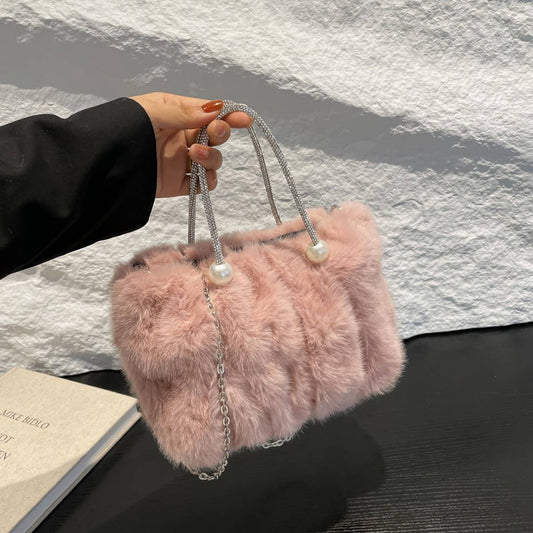 Fluffy Cloud Bag Women Small Handbag Crossbody_CUAB00576