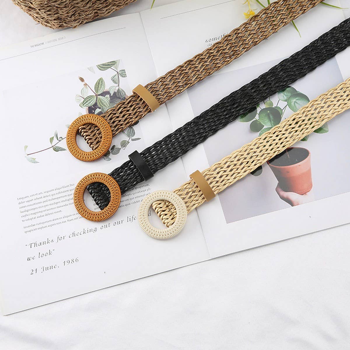 CWABE1184_RETRO NEW BRAIDED WAIST BELT