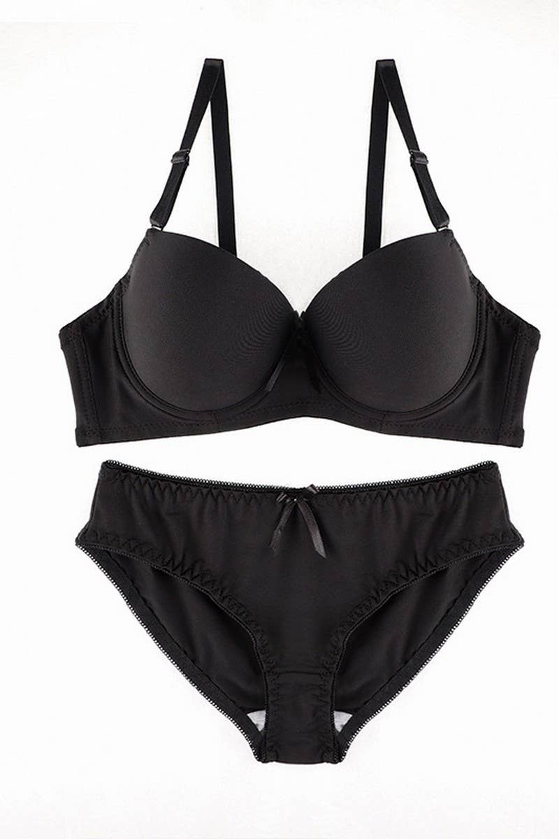 CWMU00286_SEXY REMOVABLE STRAP UNDERWIRE BRA SET