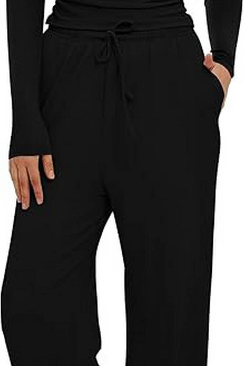 CWSTB2035_CASUAL RUCHED LONG SLEEVE TOP & PANTS SET