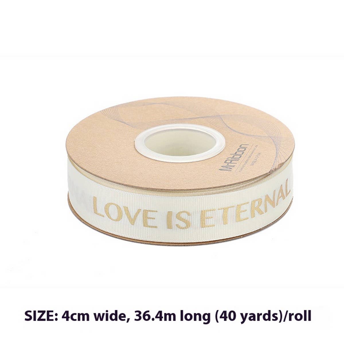 GOLD STAMPED THREADED RIBBON DIY BOW RIBBON