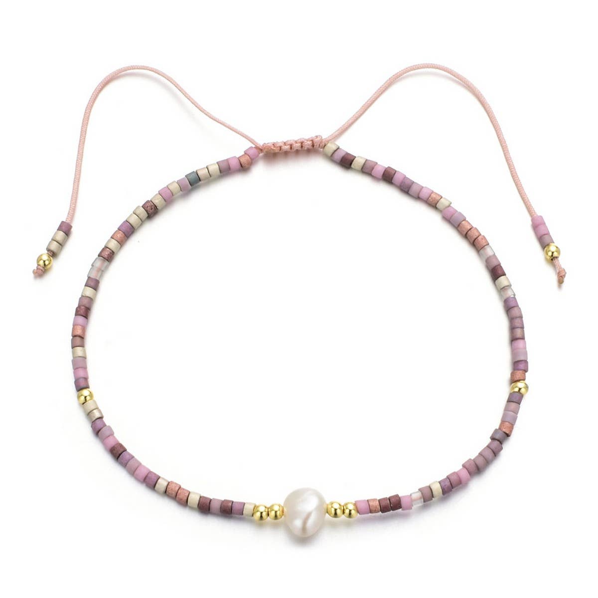 HAND-WOVEN FASHIONABLE RICE BEADS BRACELET_CWAB4621