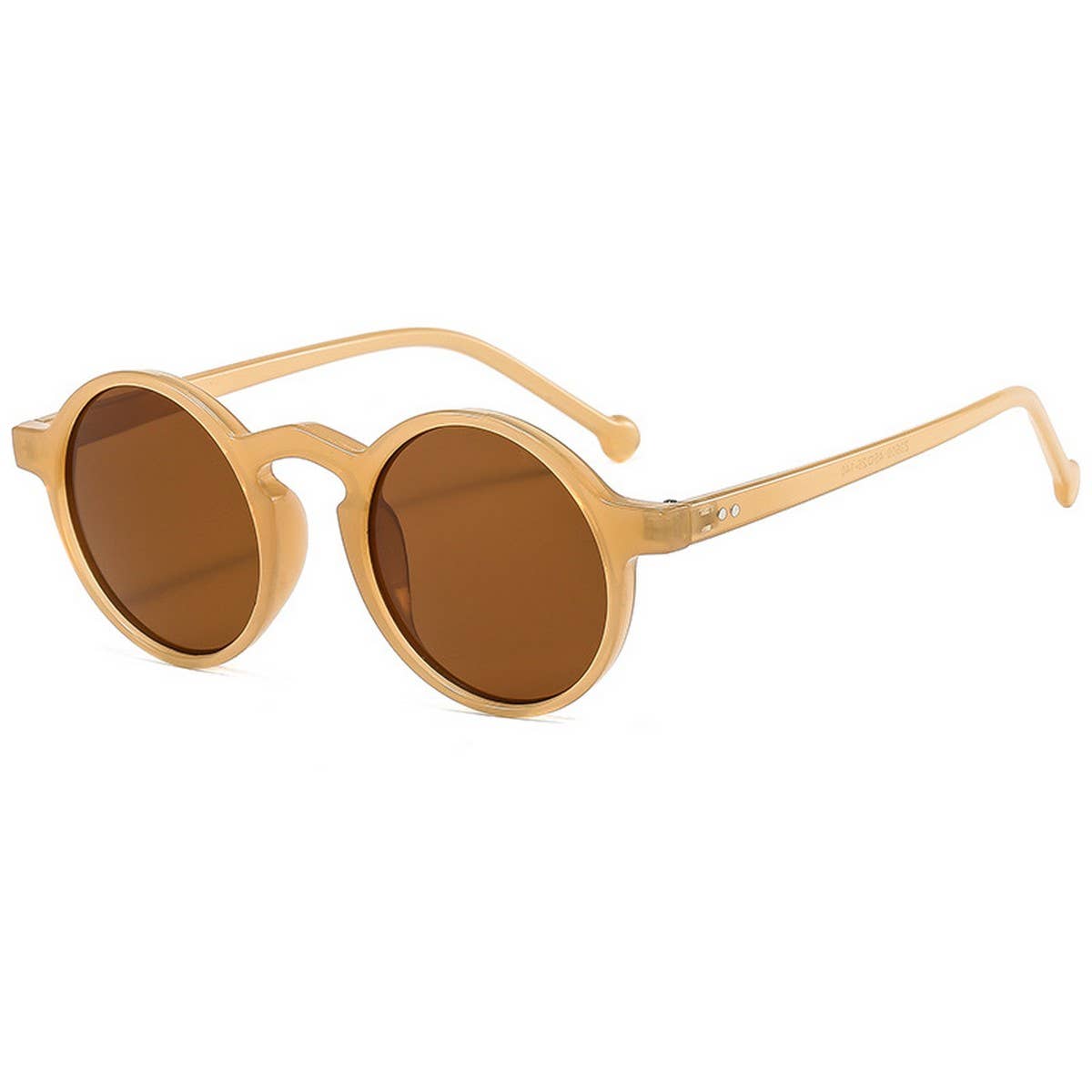 ROUND FRAME TINTED LENS FASHION GLASSES UNISEX