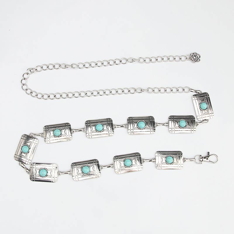 Fashionable and versatile patterned waist chain