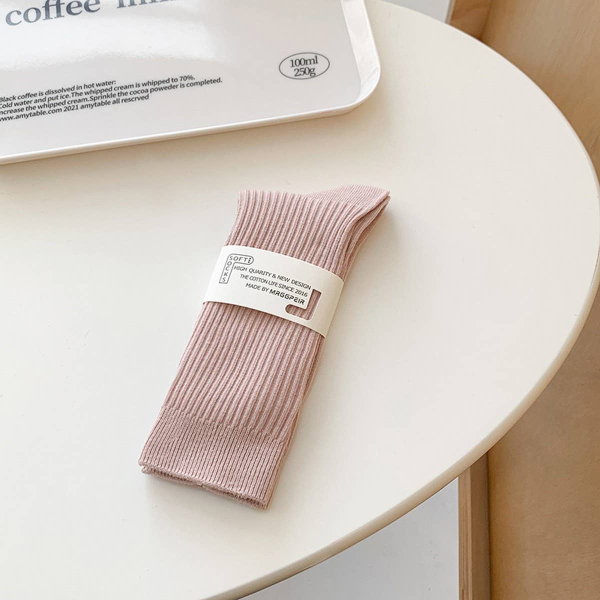 CWMS2495_SPRING AND SUMMER MACARON COLOR SOCKS