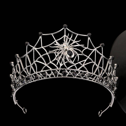 SPIDER WEB HAIR ACCESSORIES HALLOWEEN CROWN TIARAS_CWMM2008