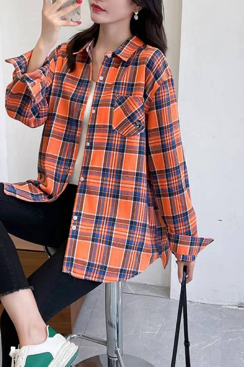 CWOCO0989_LOOSE COTTON MID-LENGTH BRUSHED SHIRT COAT