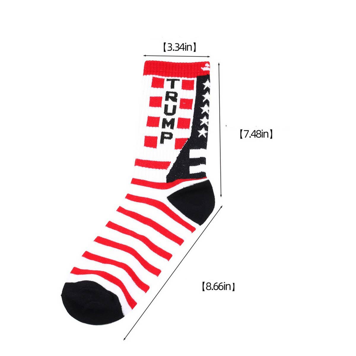 CWMS02723_AMERICAN FLAG TRUMP CREW SOCKS MAGA