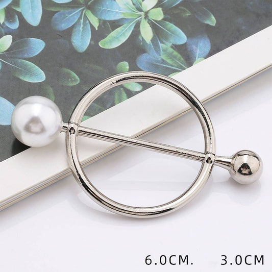 RING WITH PEARLS SCARF RING WITH NO UPKEEP