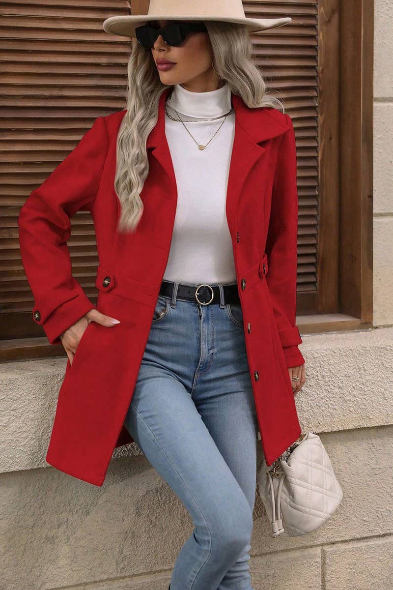 CWOCO00199_ELEGANT LAPEL WOOL BLEND OVERCOAT