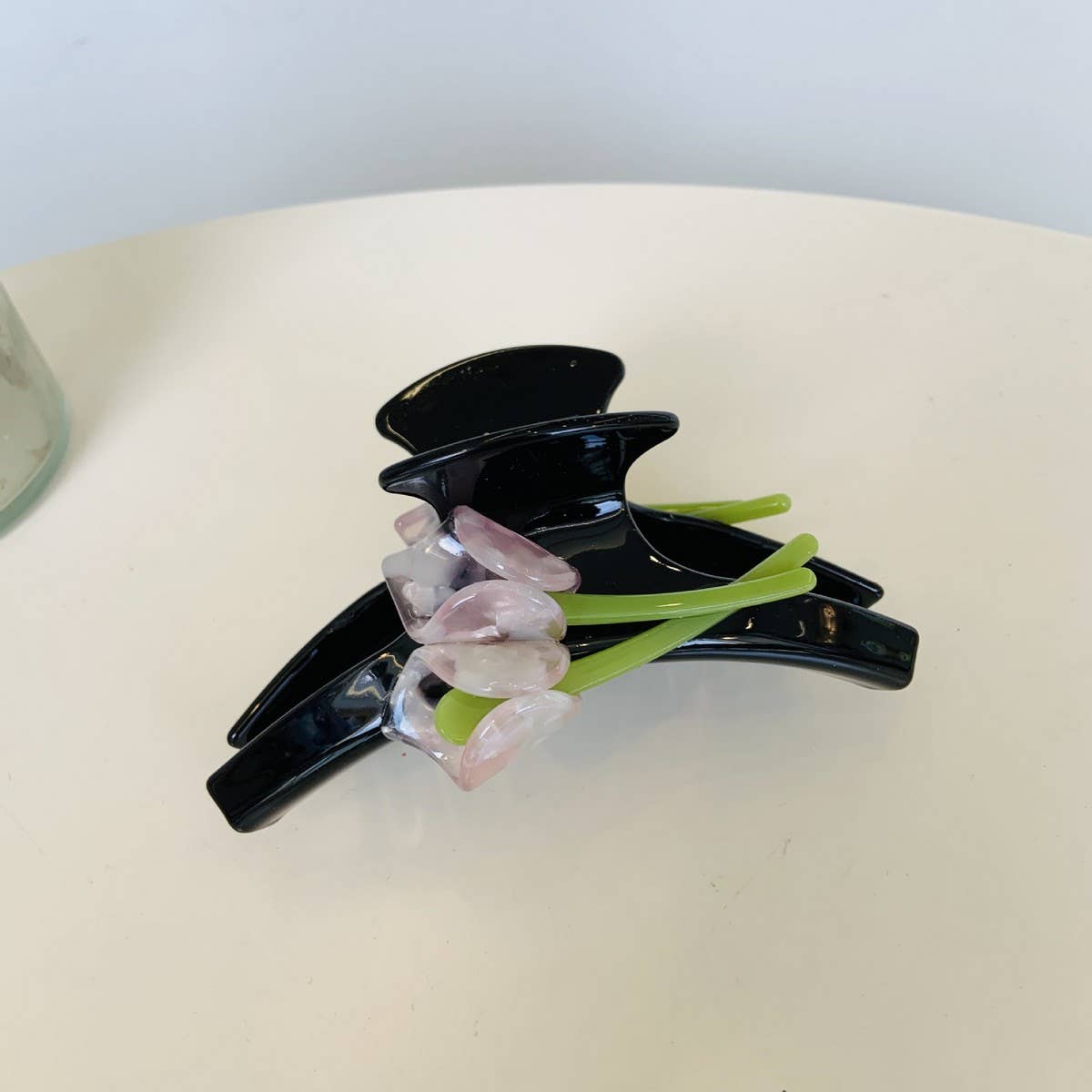 CWAHA1517_CALLA FLOWERS WITH FRENCH TEMPERAMENT HAIR CLIP