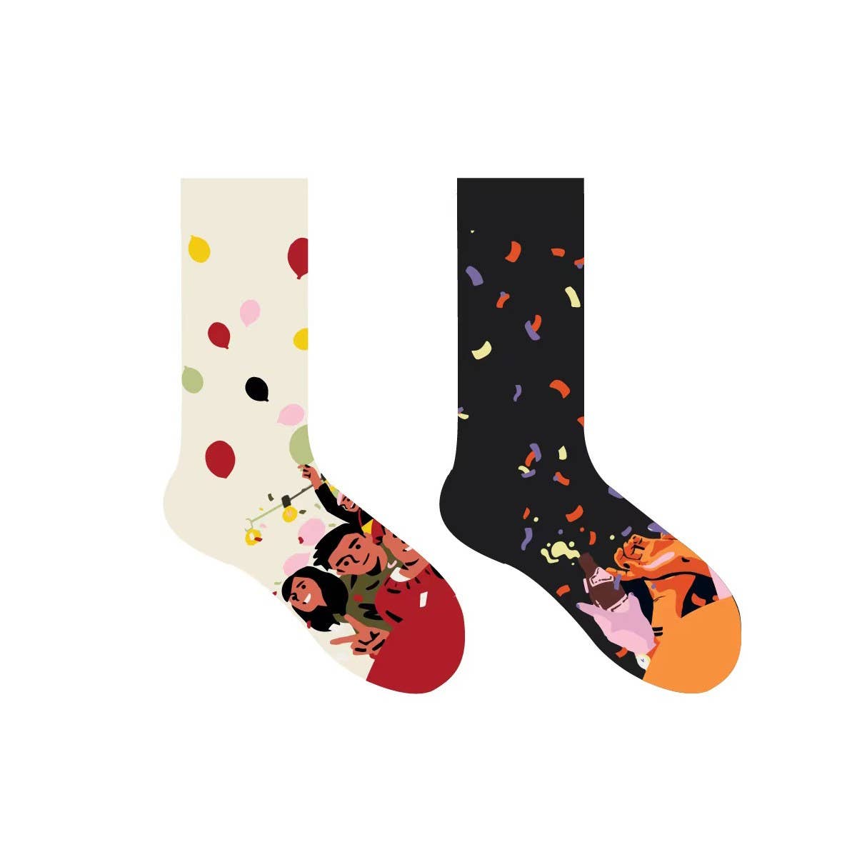 CASUAL ALL-MATCH MID-CALF SOCKS_CWMS1010