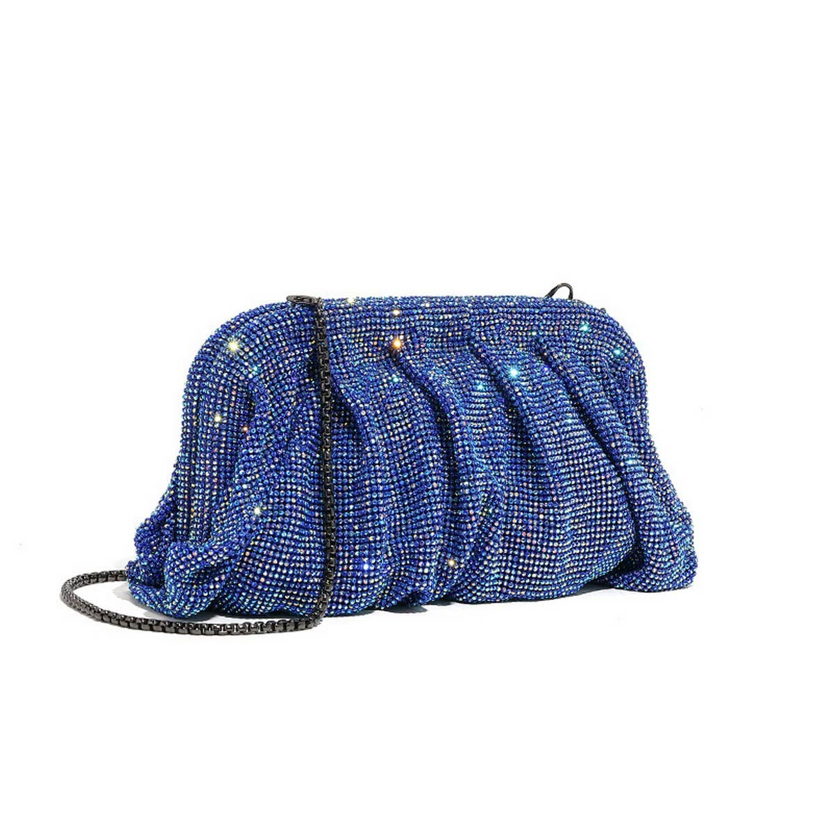 LUXURY HANDMADE RHINESTONE CLOUD CLIP EVENING BAG_CWAB3591