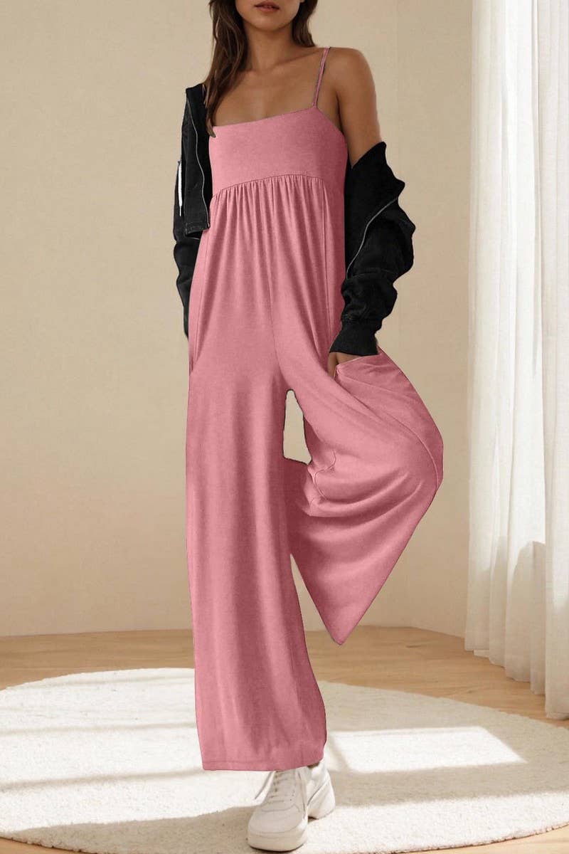 CWSJS1768_STRAPPY SQUARE NECK WIDE LEG JUMPSUIT
