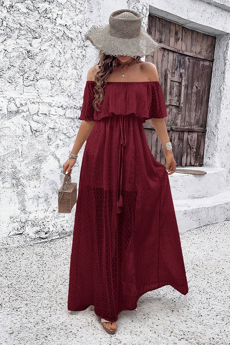 CWDMD6449_SPRING AND SUMMER ELEGANT ONE-SHOULDER DRESS