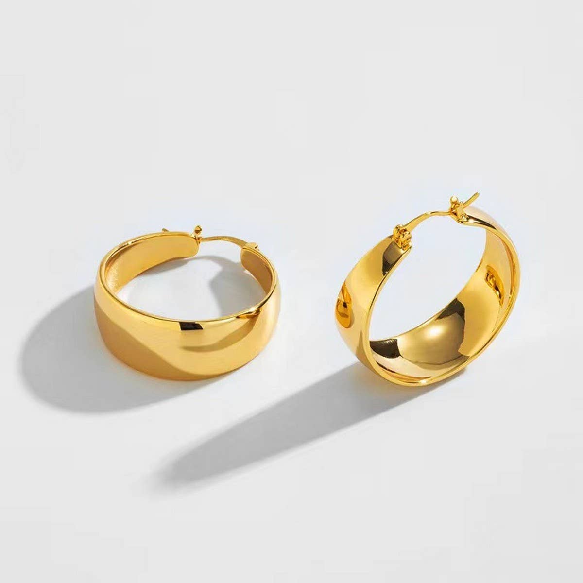 25MM WIDENED ARC STAINLESS STEEL EARRINGS_CWAJE0517