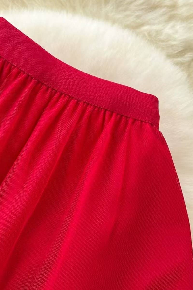 CWBLS0521_HIGH WAIST RUFFLE TULLE A-LINE SKIRT