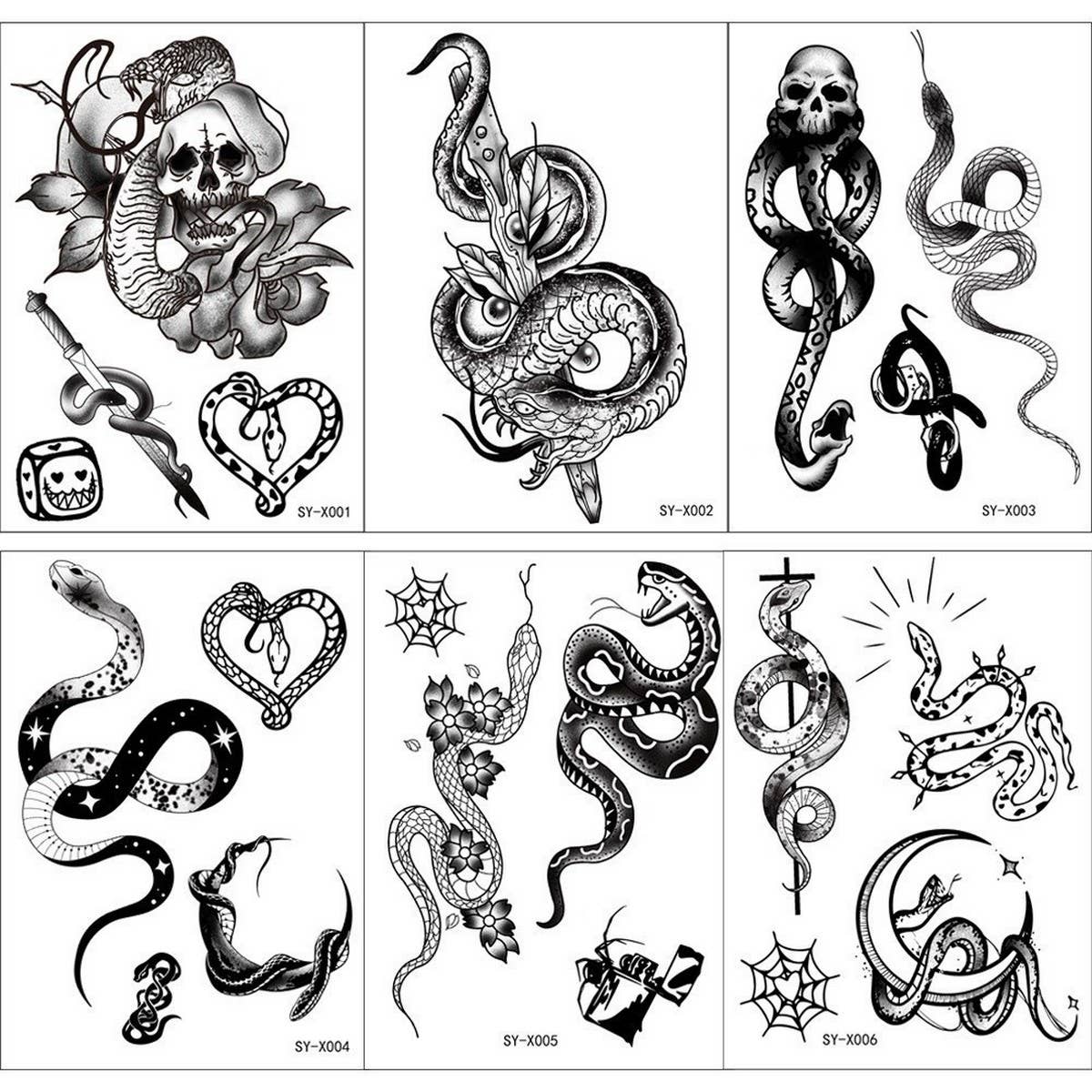 Dark Tribal Snake Tattoo ? Black Mamba Arm Sticker