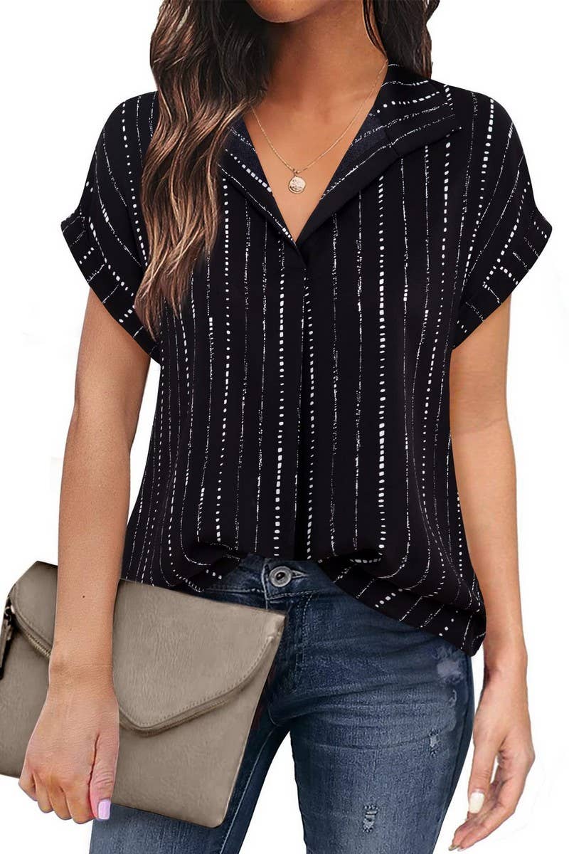 CWTBLS2252_FLORAL DROP SHOULDER LOOSE FIT PULLOVER SHIRT