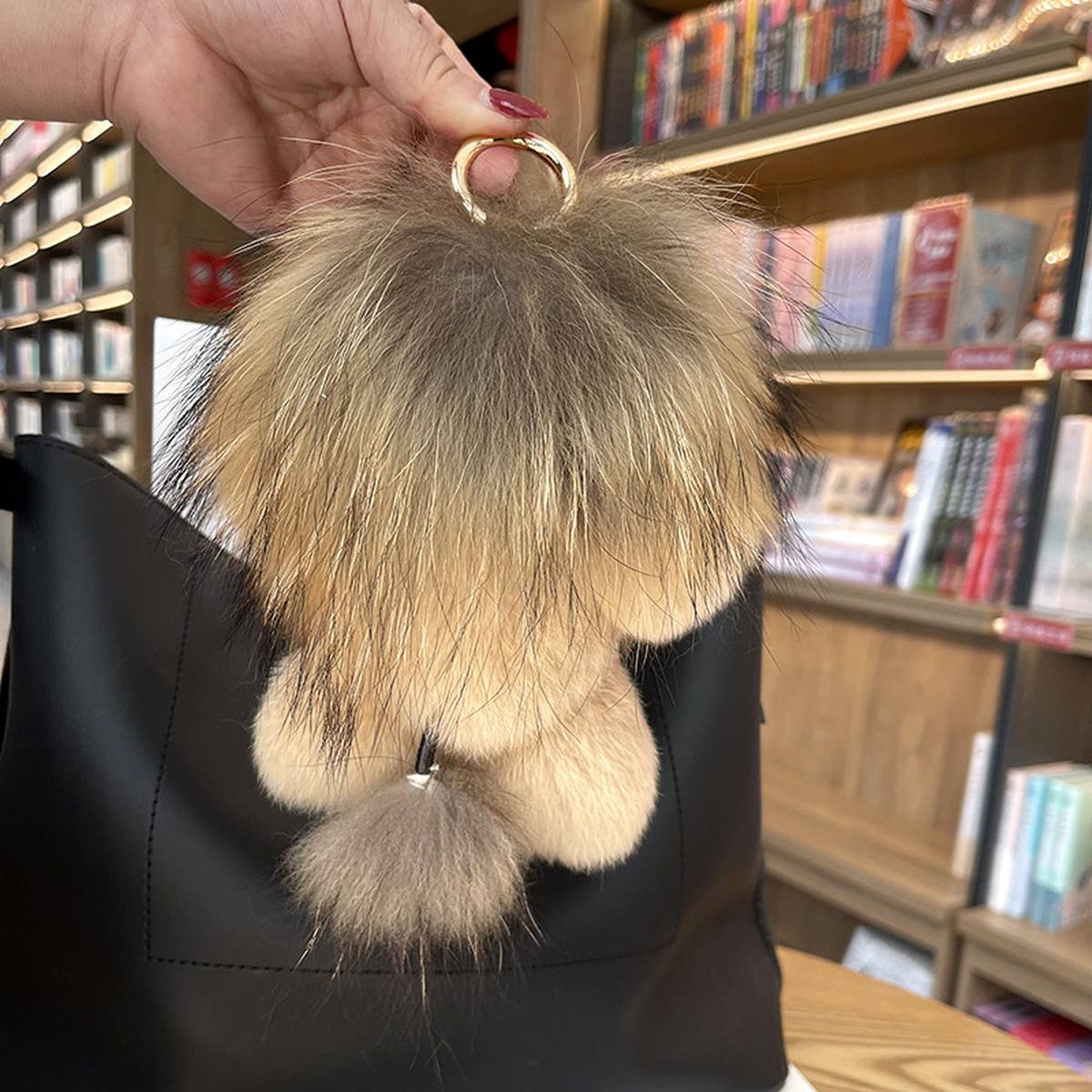 HIGH-GRADE LOVE PLUSH LION BAG PENDANT ACCESSORIES