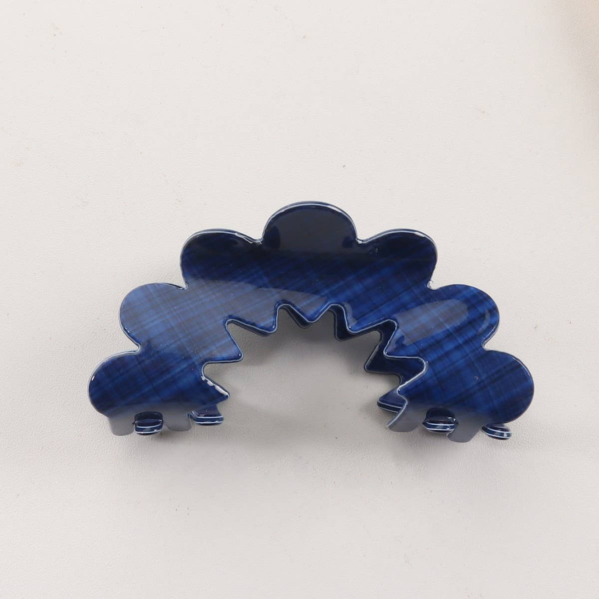 CWAHA1400_SIMPLE WAVE HAIR CLAW CLIP  BLUE SET